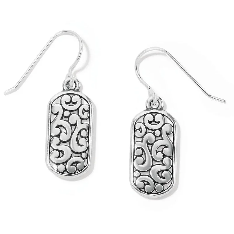 Brighton : Contempo Token Tag French Wire Earrings