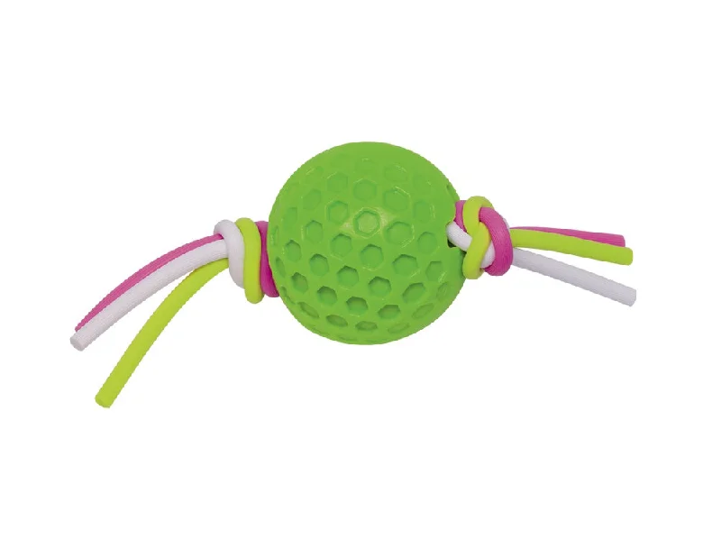 60394 NOBBY TPR ball with silicon thread green 7,5 cm