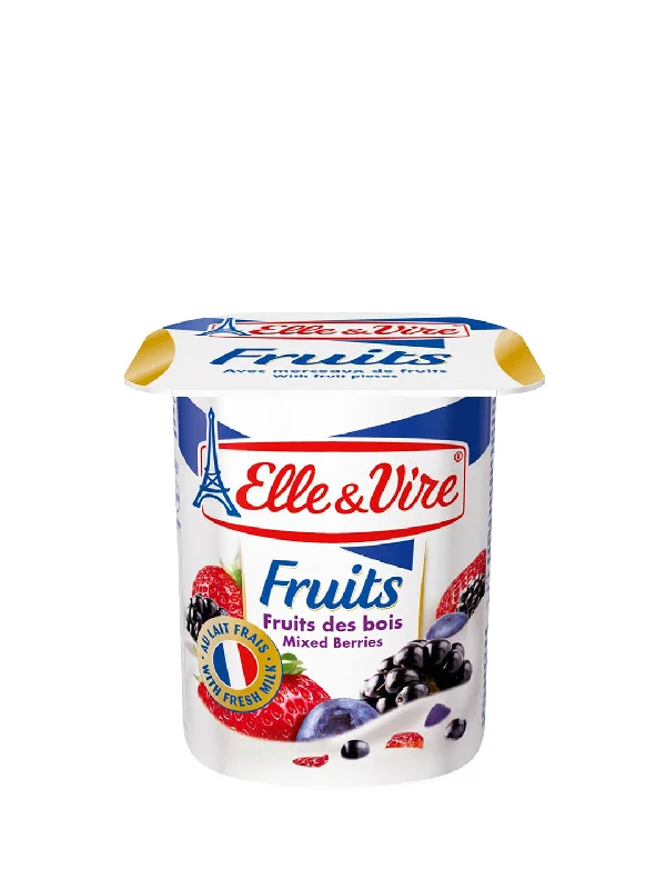 ELLE+VIRE MIXED BERRY YOGURT 125GM