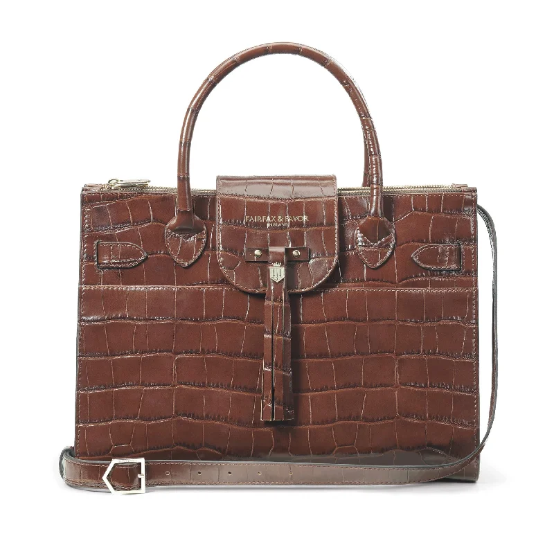 Fairfax & Favor Windsor Work Handbag - Conker Brown