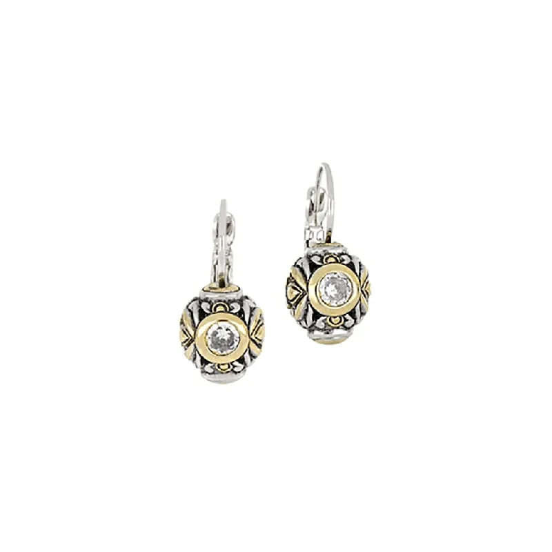 John Medeiros : Antiqua Circle French Wire Earrings