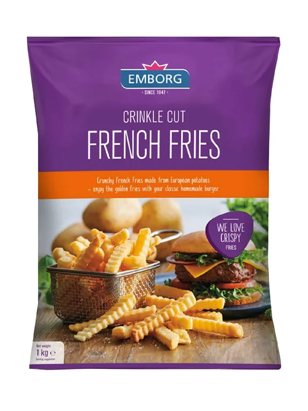 EMBORG FRENCH FRIES-CRINKLE CUT 1KG