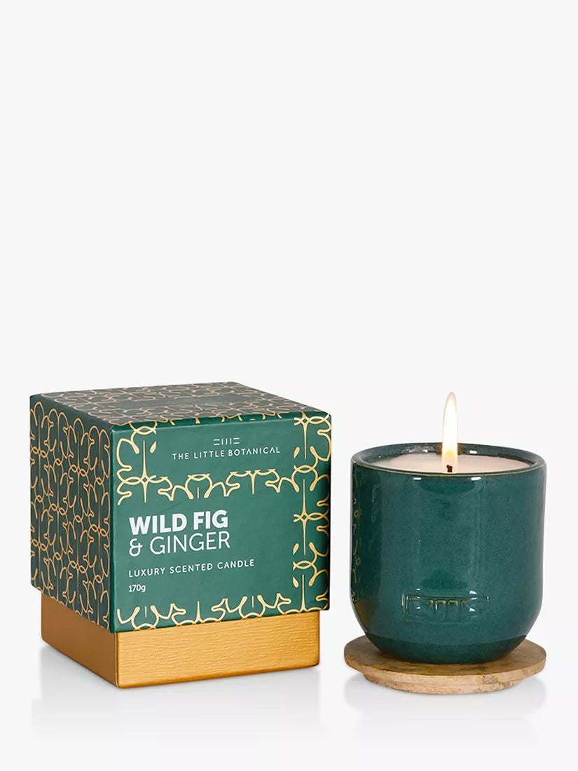 The Little Botanical Wild Fig and Ginger Luxury Scented Candle