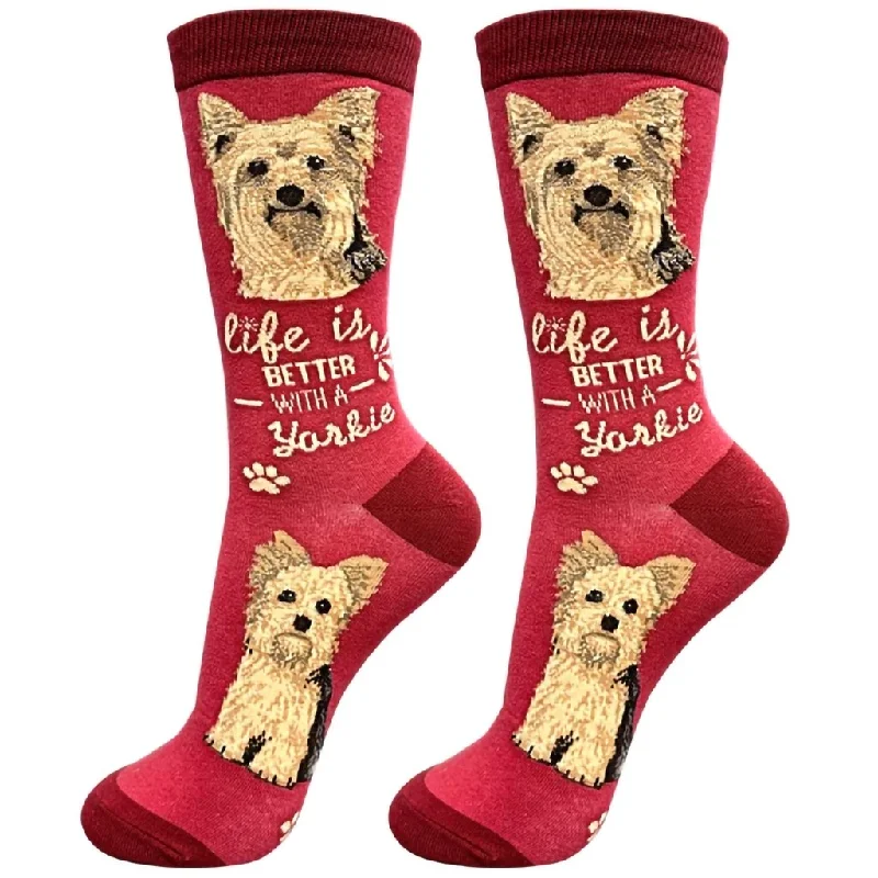 E & S Imports : Life Is Better With A Yorkie Unisex Socks