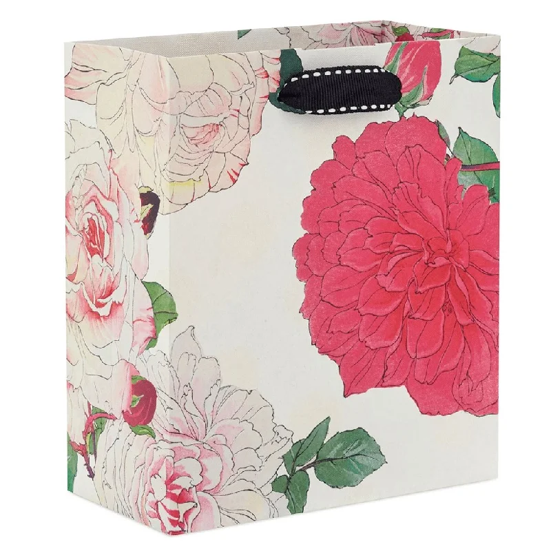 Hallmark : 6.5" Illustrated Roses Small Gift Bag