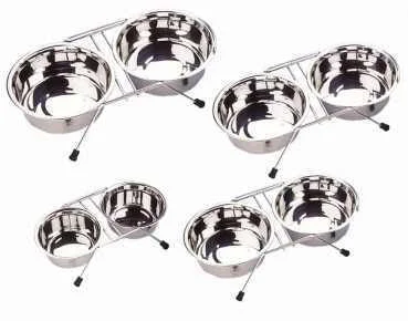 72828 NOBBY Double diner chrome incl. 2 bowls