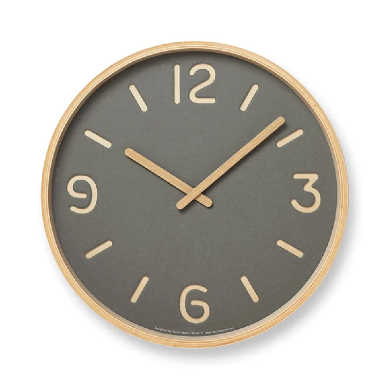 Lemnos Thompson Paper Clock Grey