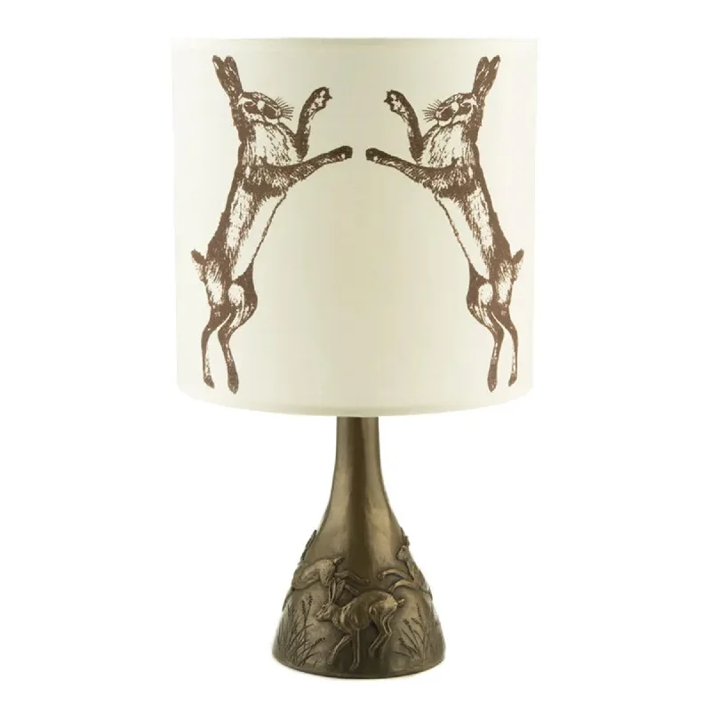 Oriele Bronze Hare Lamp