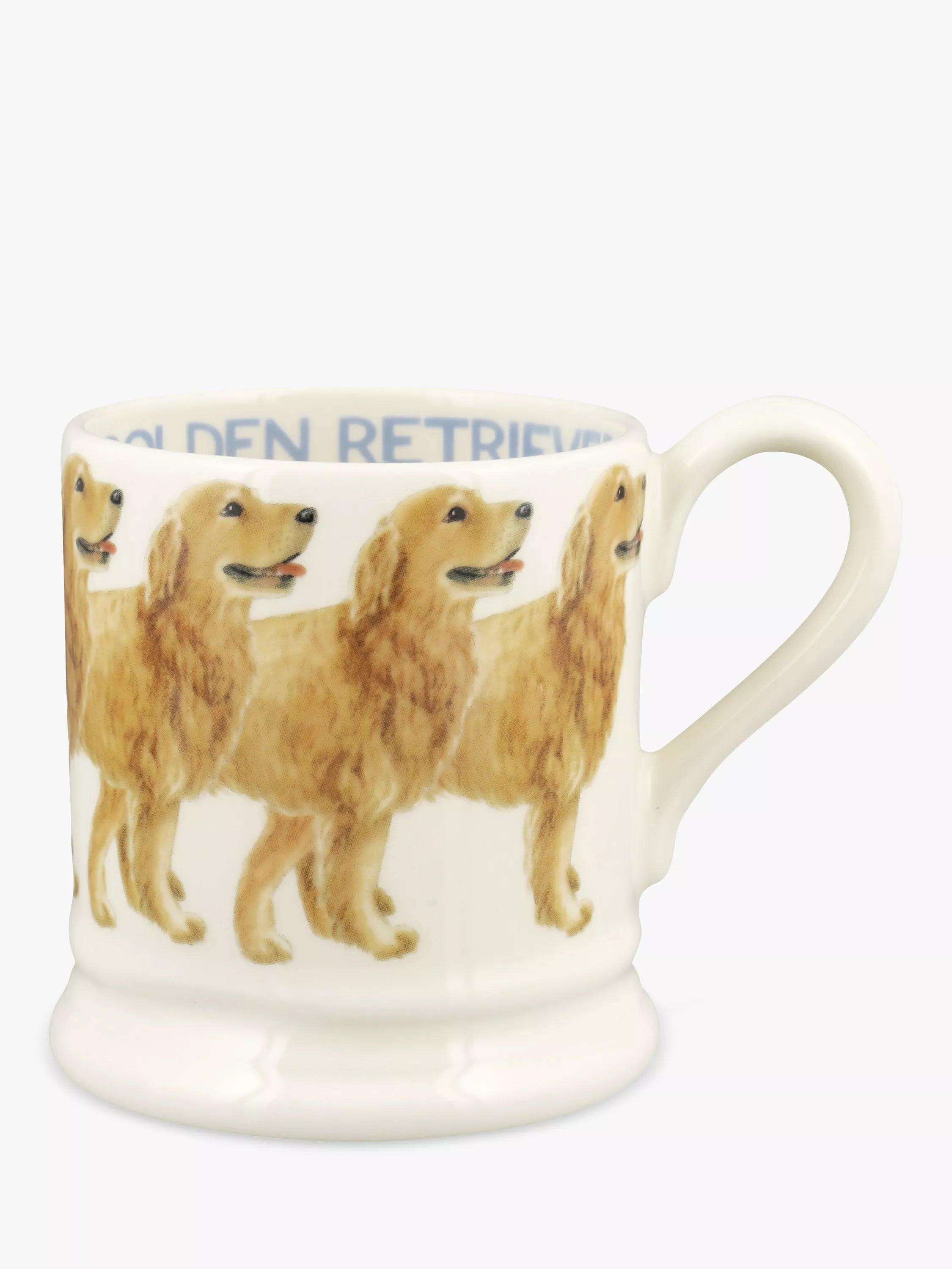 Emma Bridgewater Dogs Golden Retriever Half Pint Mug, 300ml, Brown/Multi