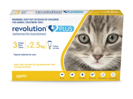 Revolution Plus for Cats up to 2.5Kg (1 Dose)