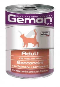 Gemon Chunkies Salmon&Shrimps Cat Wet Food 415g