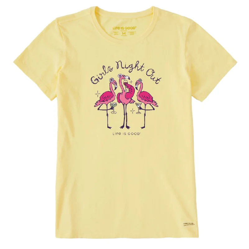 Life Is Good : Women's Girls Night Out Flamingo Short Sleeve Tee