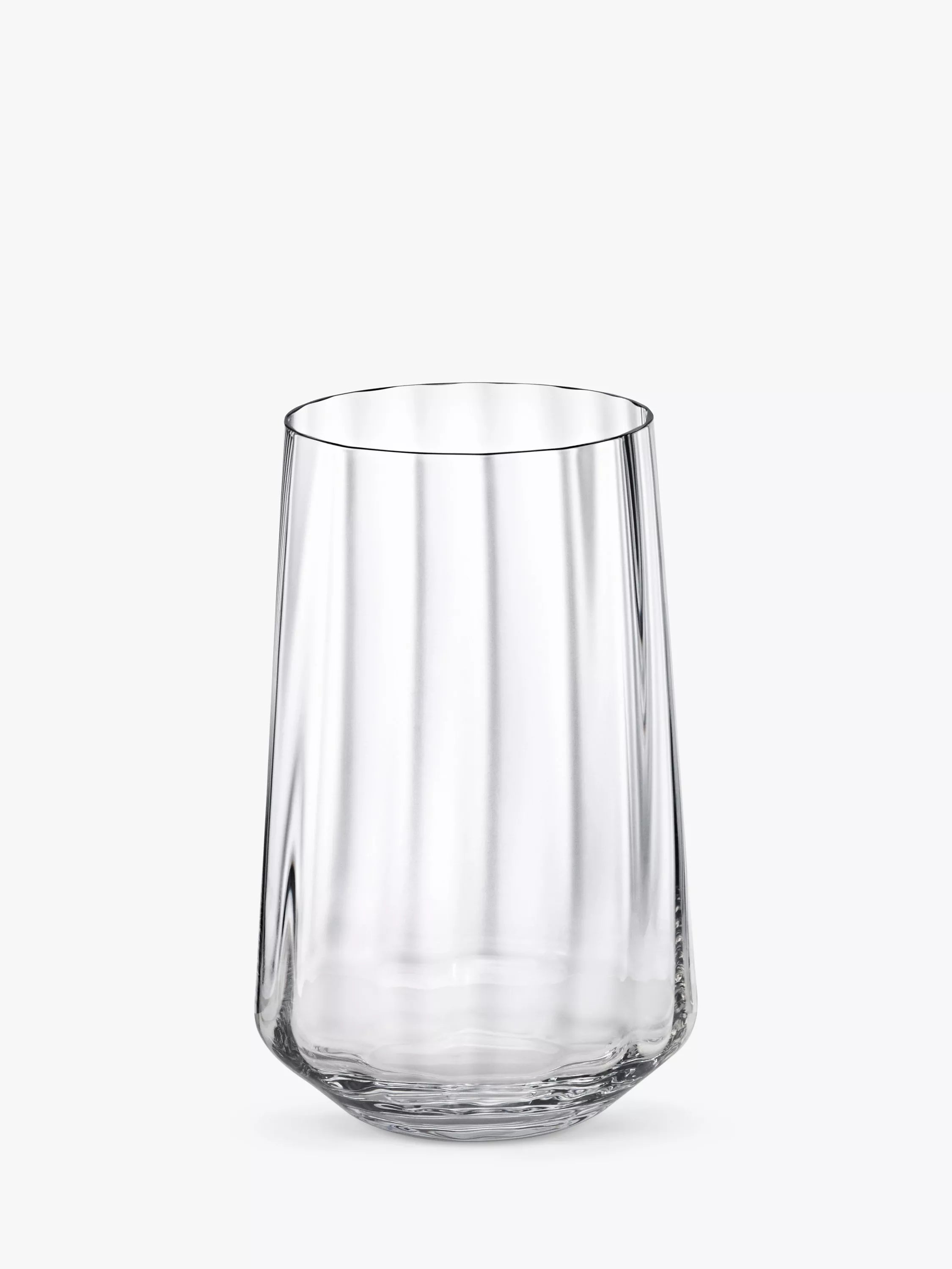 Georg Jensen Bernadotte Tall Crystal Tumbler, Set of 6, 380ml, Clear