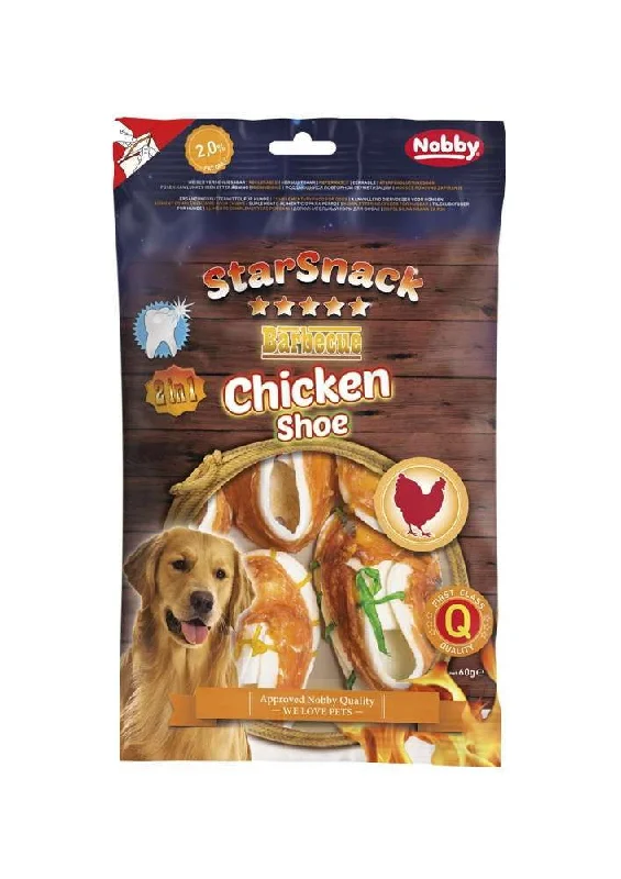 50442 NOBBY STARSNACK Barbecue Chicken Shoe coloured app. 7,5 cm, 5 pcs., app. 60 g