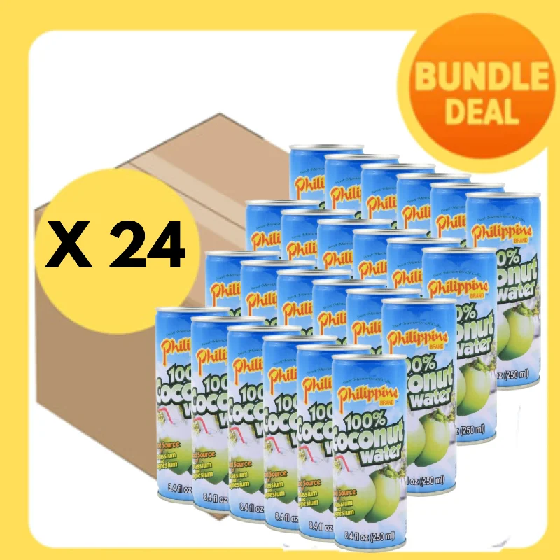 PHILIPPINE BRAND 100% Coconut Water 250ml- (1pcs/Bundle of 24)