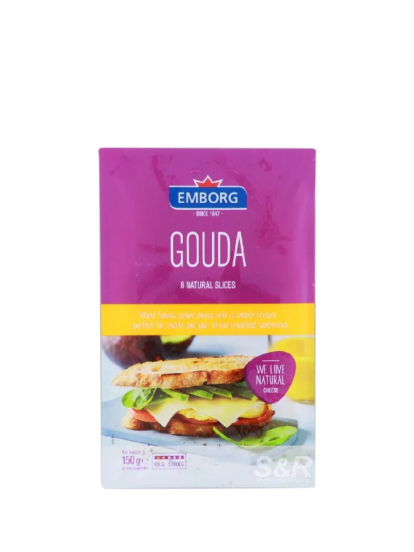 EMBORG NAT SLICED CHEESE GOUDA 150GM