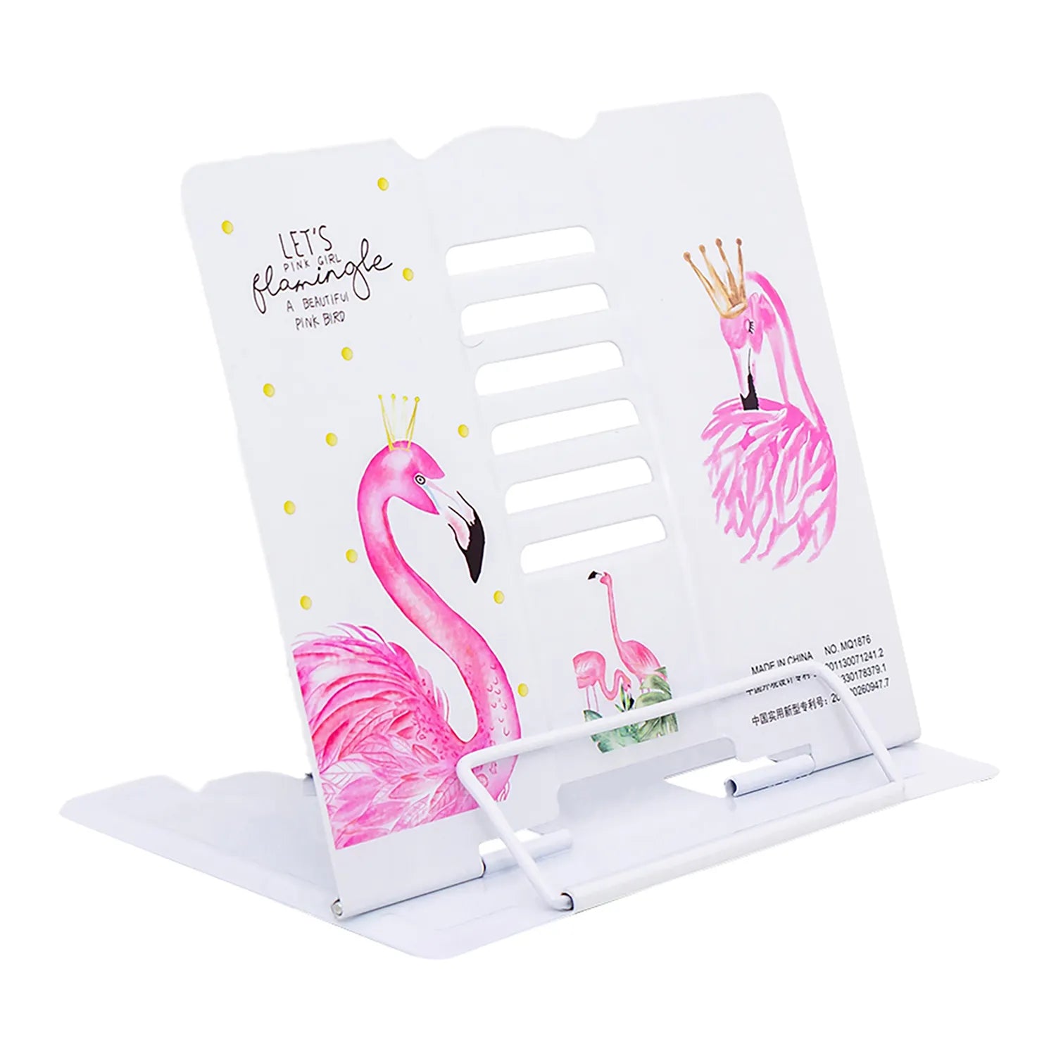 Flamingo Design Metal Book Reading Stand