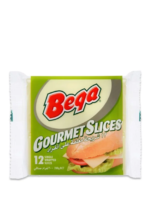 BEGA GOURMET SLICES CHEESE 200G