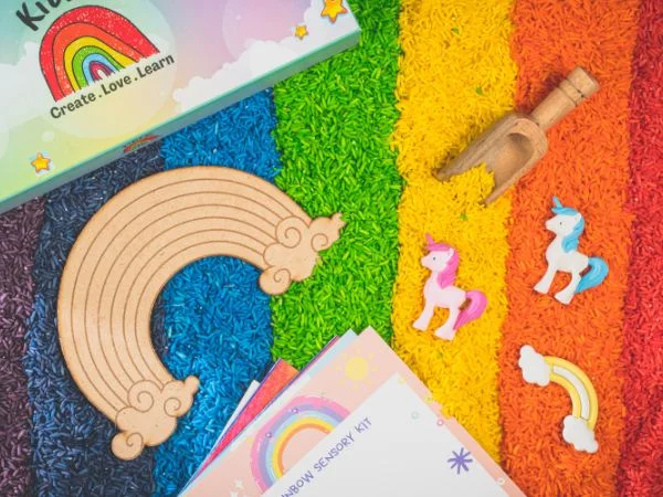 Rainbow Rice Sensory Kit