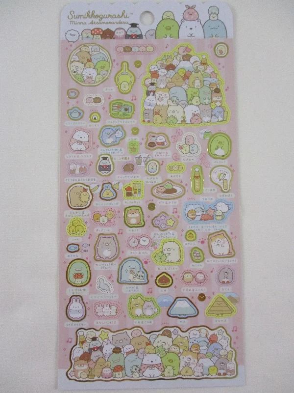 Cute Kawaii San-X Sumikko Gurashi Retro Sticker Sheet 2022 - A - for Planner Journal Scrapbook Craft