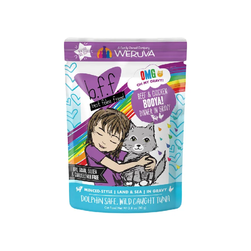 Best Feline Friend BFF Oh My Gravy! Grain-Free Wet Cat Food Pouches