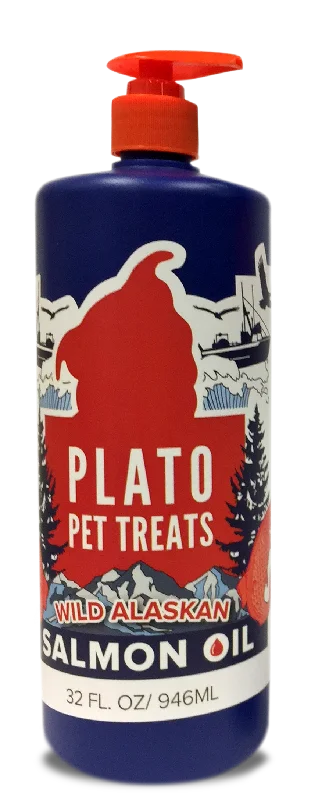 Plato Wild Alaskan Salmon Oil 8oz Bottle