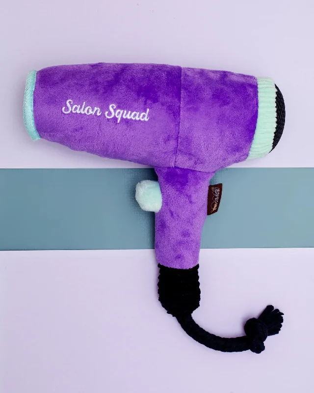 Howlin' Hair Dryer Squeaky Plush Dog Toy