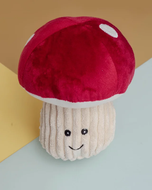 Mushroom Squeaky Plush Dog Toy