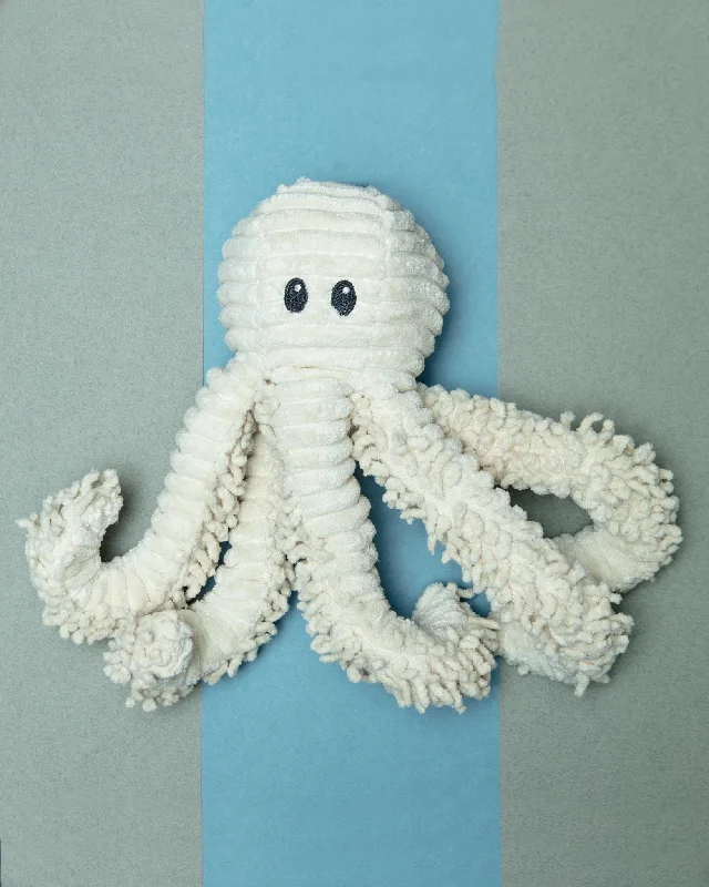 Natural Octopus Squeaky Plush Dog Toy