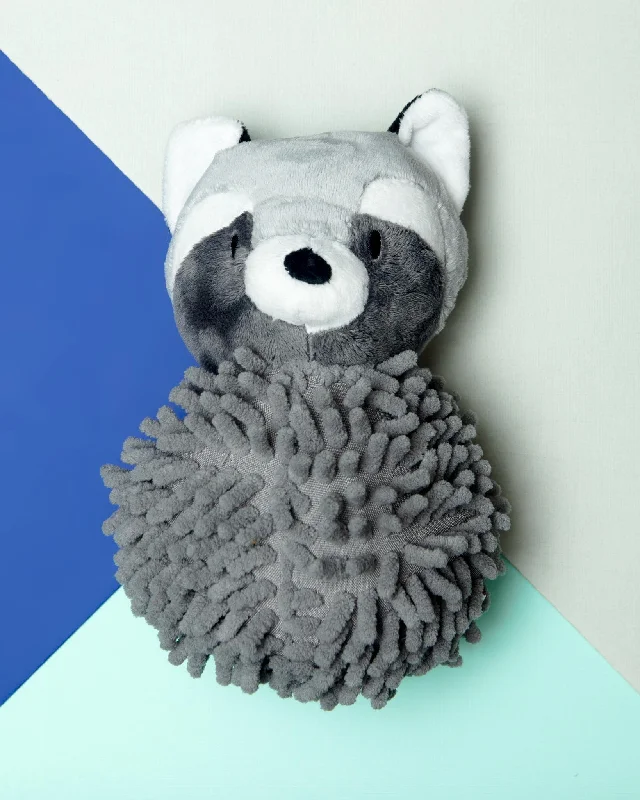 Raccoon Squeaky Spiker 2-in-1 Dog Toy