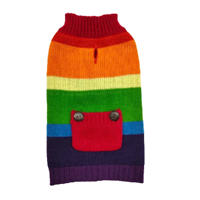 Petstop Dog Jumper - Rainbow Knit