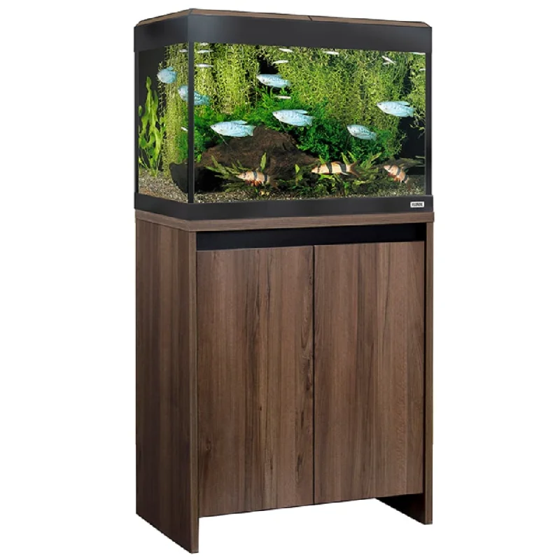 Roma Bluetooth LED Aquarium - 90L - Walnut